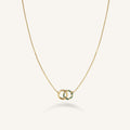 Rosefield Emerald Duo Necklace Gold JNEDG-J714