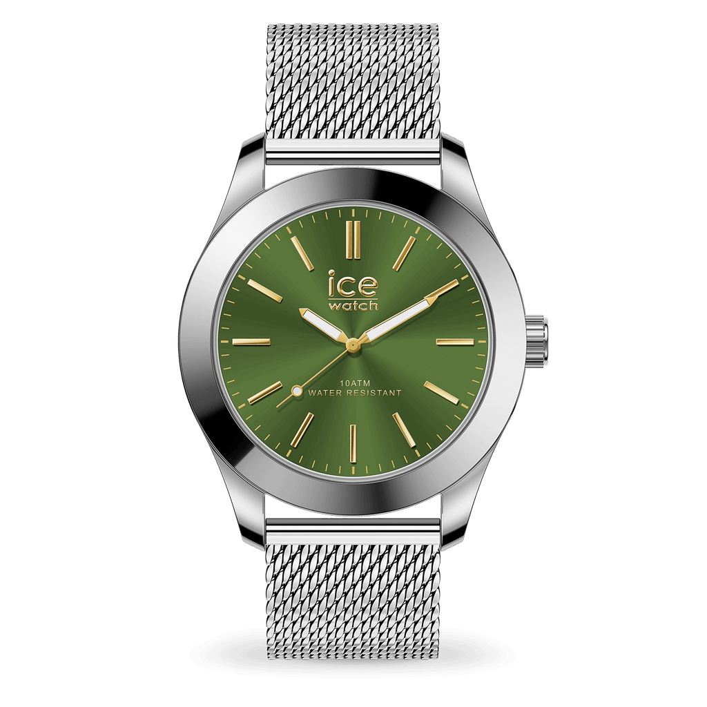 ice-steel-silver-green-milanese-medium-3h