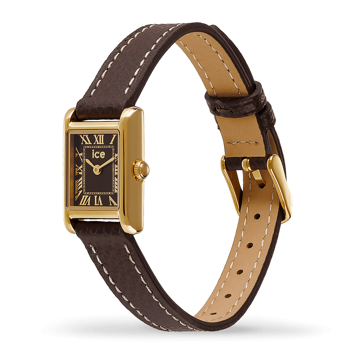 Ice-Watch ICE mimi Square Doré Chocolat 17 mm 026110