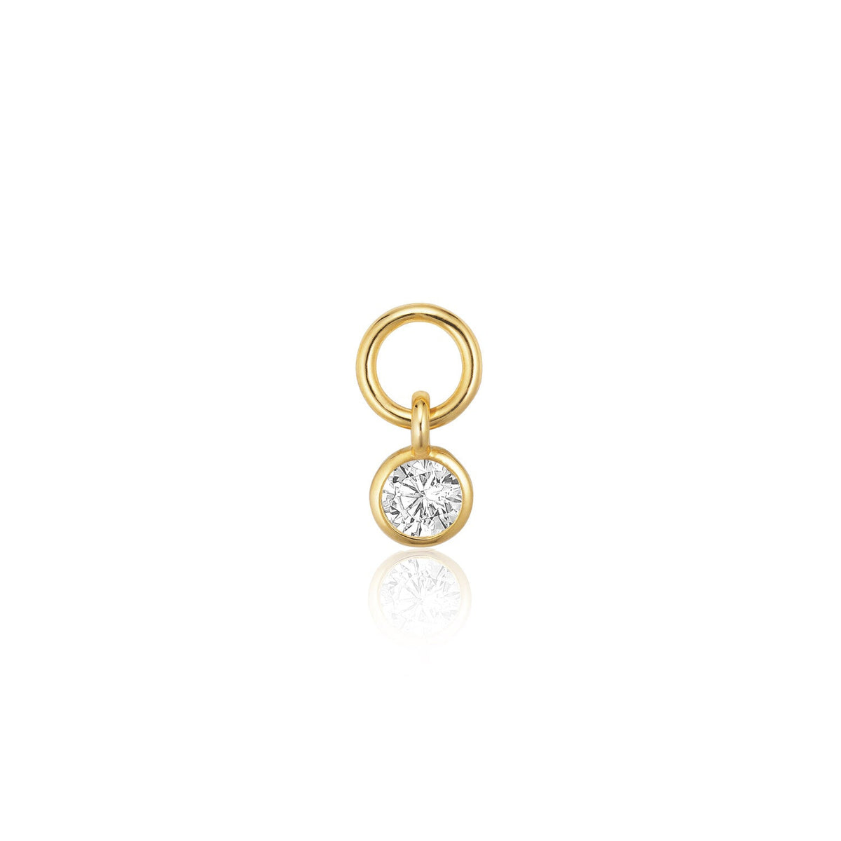 Sif Jakobs Charm pour créoles Ghiera Uno SJ-CH2370-CZ-YG