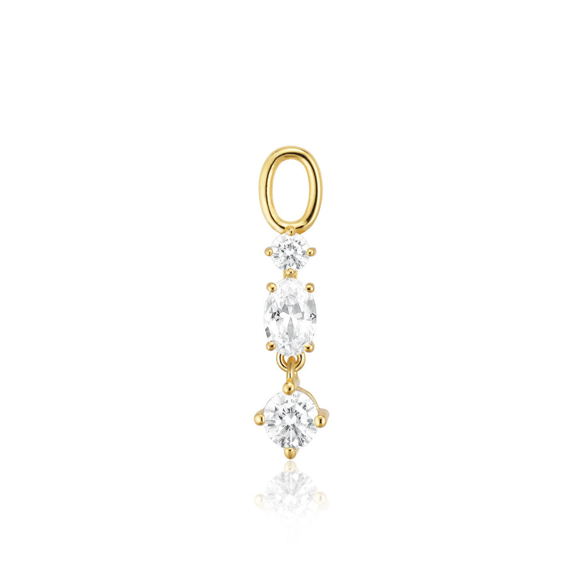 Sif Jakobs Charm pour créoles Pendolo Tre SJ-CH2374-CZ-YG