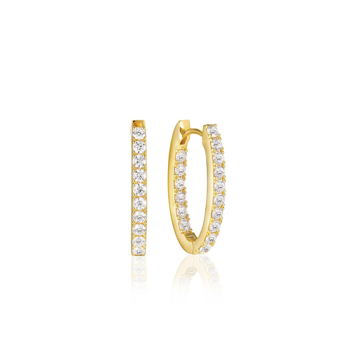 Sif Jakobs Boucles d'oreilles Ellisse SJ-E2312-CZ-YG