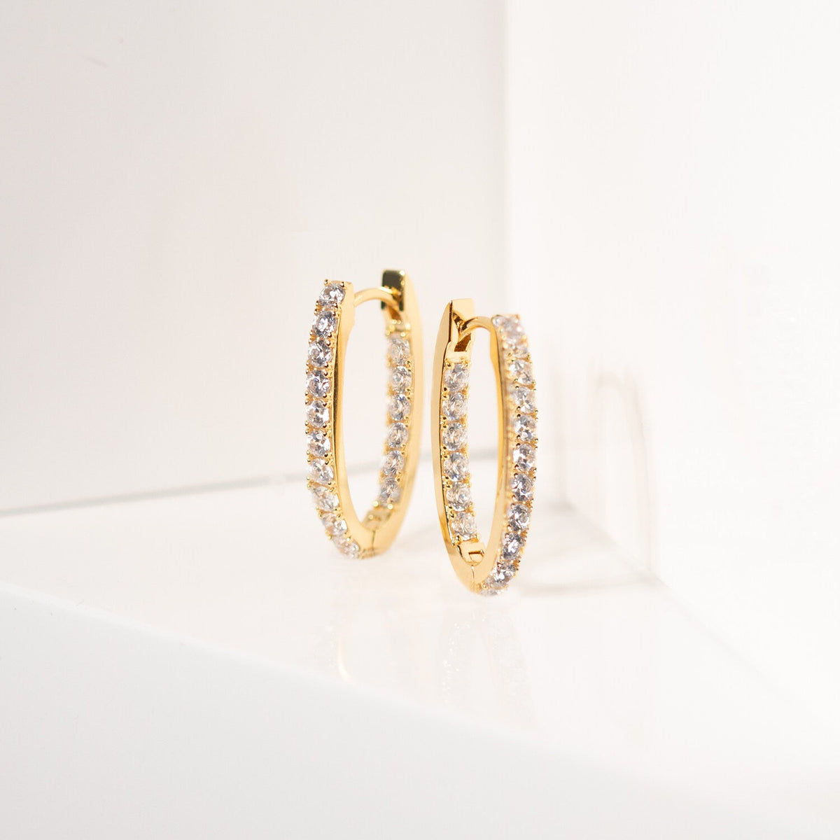 Sif Jakobs Boucles d'oreilles Ellisse SJ-E2312-CZ-YG