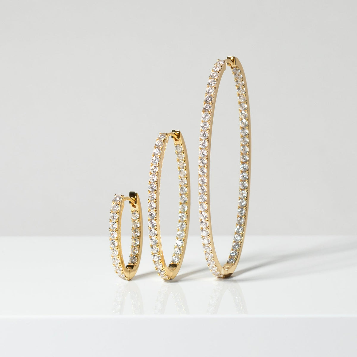 Sif Jakobs Boucles d'oreilles Ellisse SJ-E2312-CZ-YG