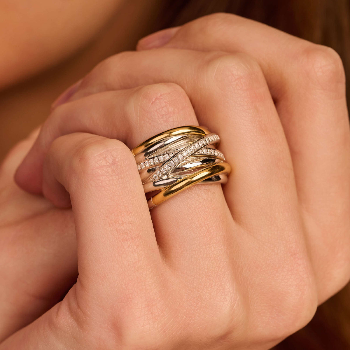 Ti Sento Milano Bague empilable Cercles 12067ZY