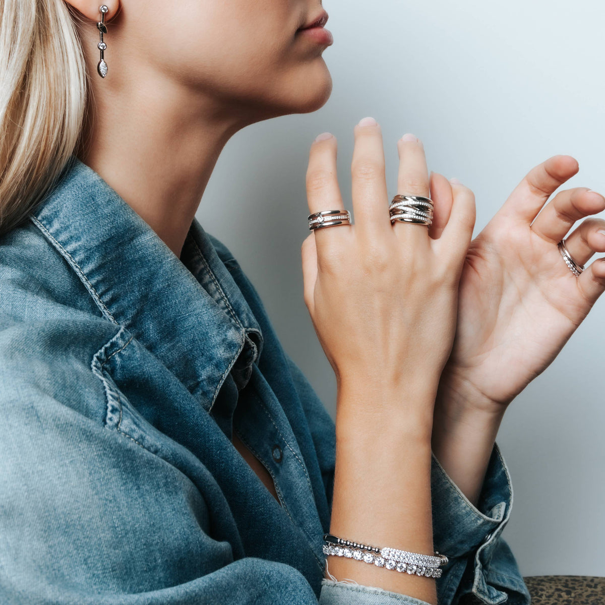 Ti Sento Milano Bague Cercles 12094ZI