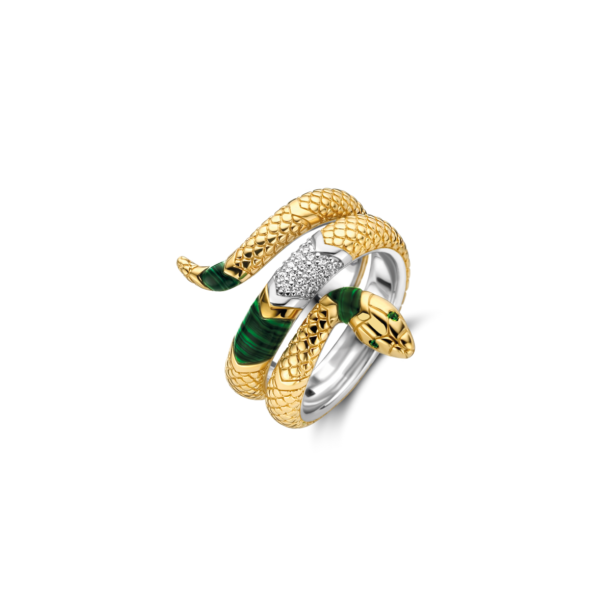 Ti Sento Milano Bague Serpent 12203EM