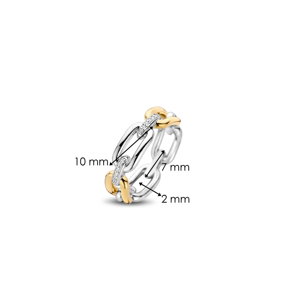 Ti Sento Milano Bague chaîne Signature 12205YS