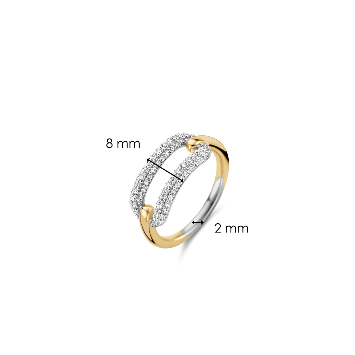 Ti Sento Milano Bague empilable Signature 12228ZY