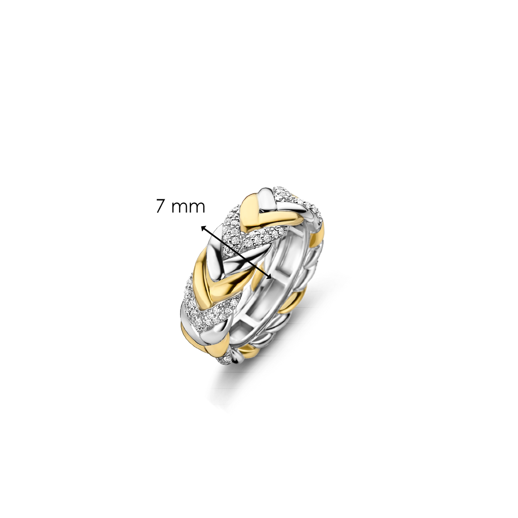 Ti Sento Milano Bague chaîne Vintage 12264ZY