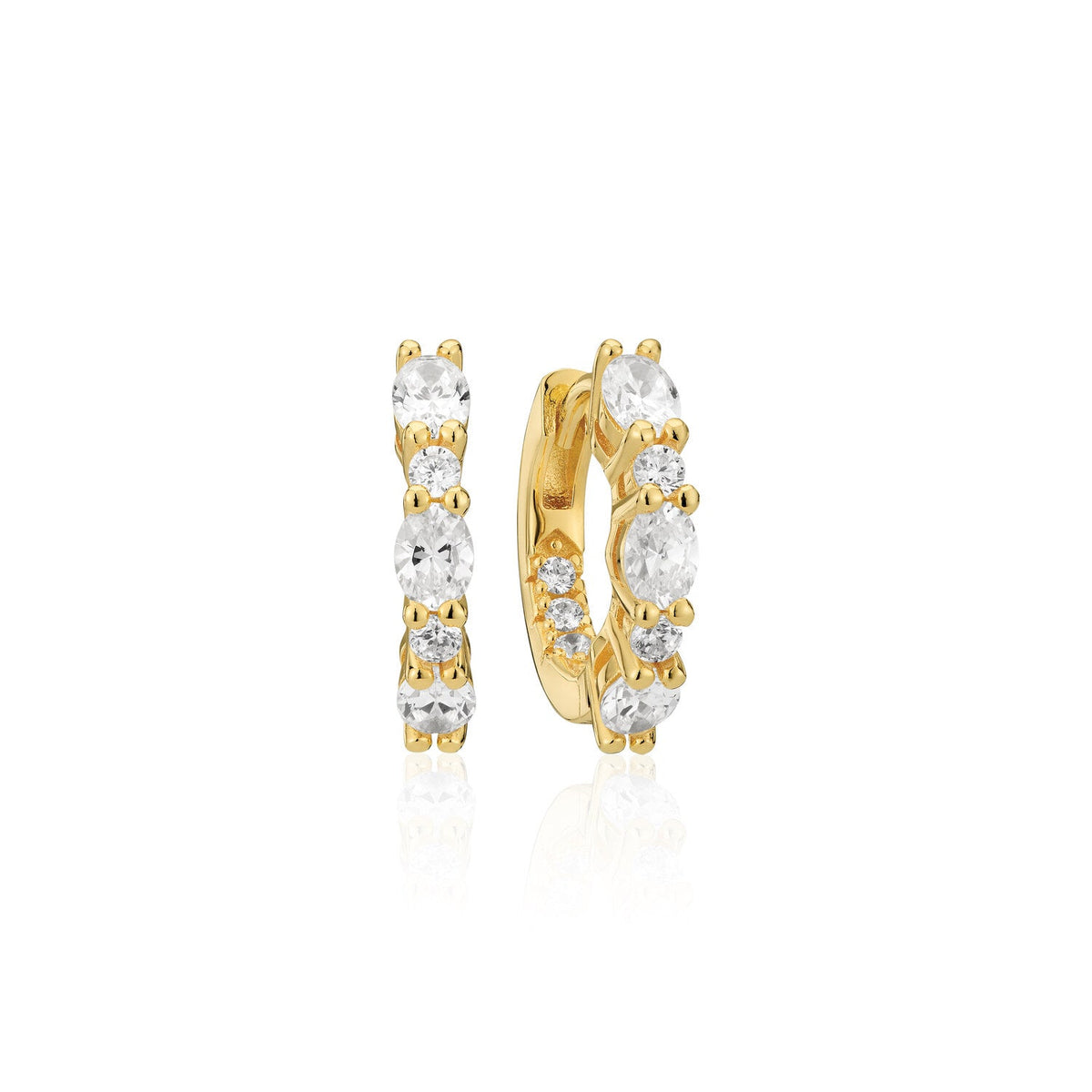 Sif Jakobs Boucles d'oreilles Ellera Ovale SJ-E2412-CZ-YG