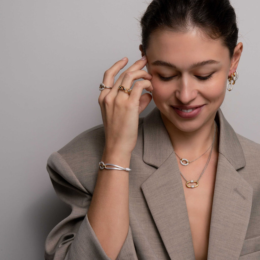 Ti Sento Milano Bague chaîne Signature 12292ZY