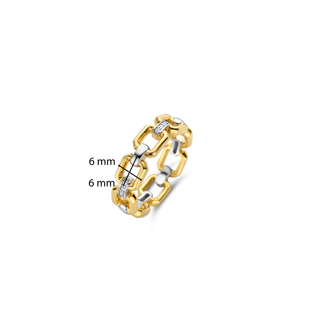 Ti Sento Milano Bague chaîne Signature 12292ZY