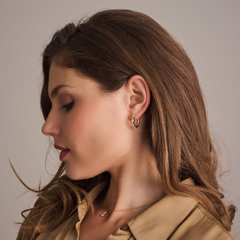 Sif Jakobs Boucles d'oreilles Ellera Ovale SJ-E2413-CZ-YG
