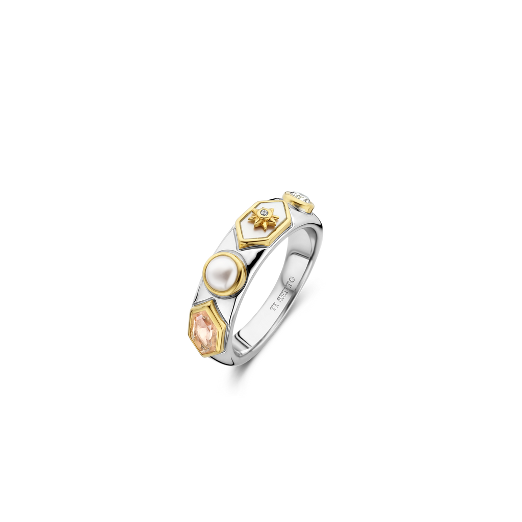 Ti Sento Milano Bague Lune et étoiles 12314NU