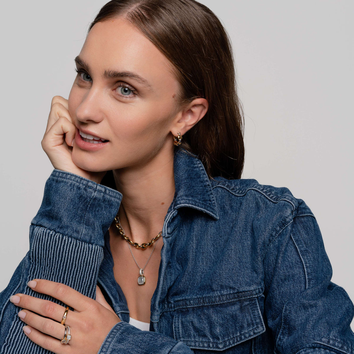 Ti Sento Milano Bague Coussin et rectangle 12326MW