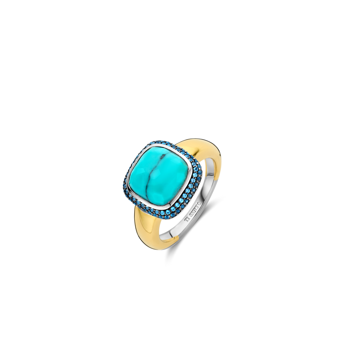 Ti Sento Milano Bague Coussin et rectangle 12330TQ