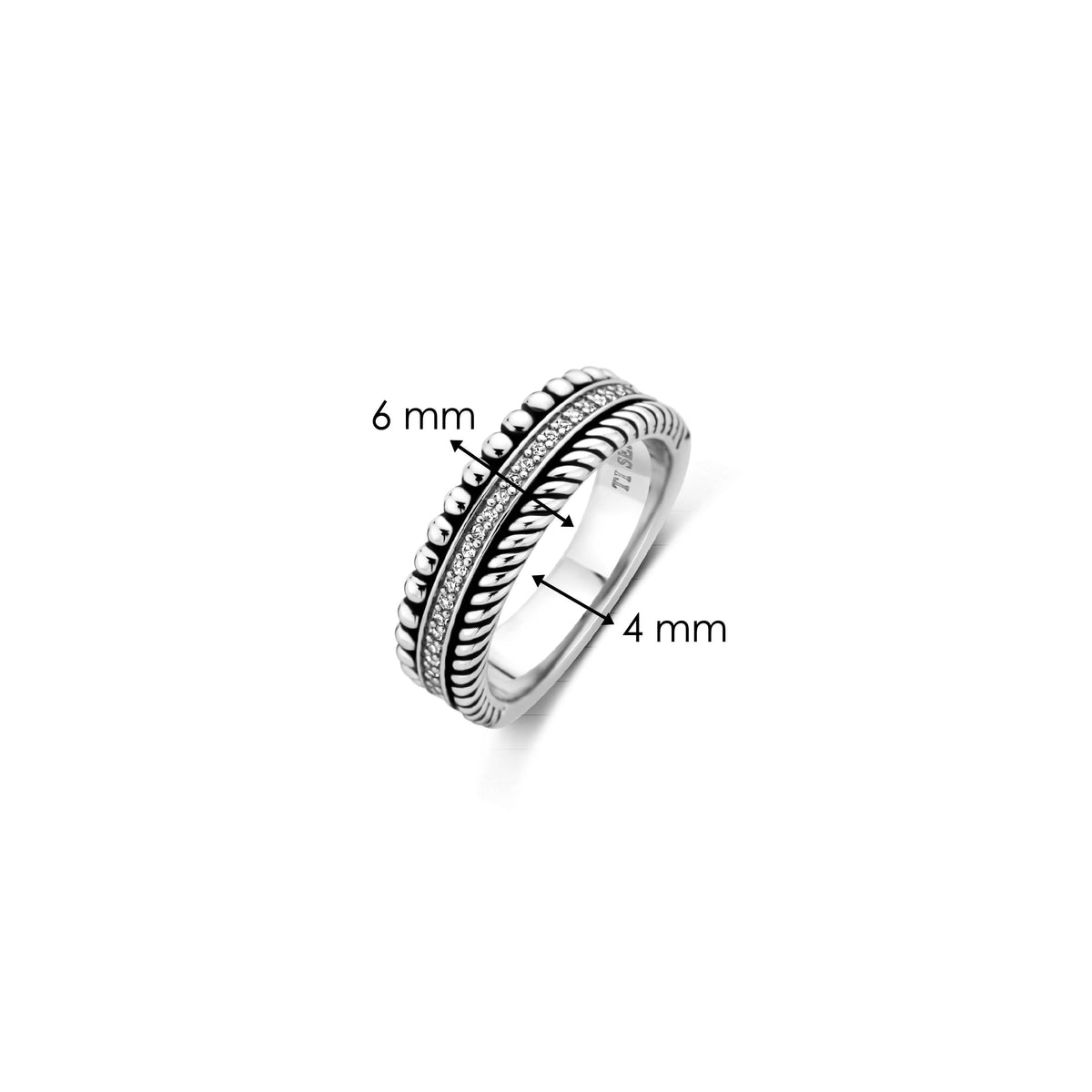 Ti Sento Milano Bague empilable Structures 12342ZI