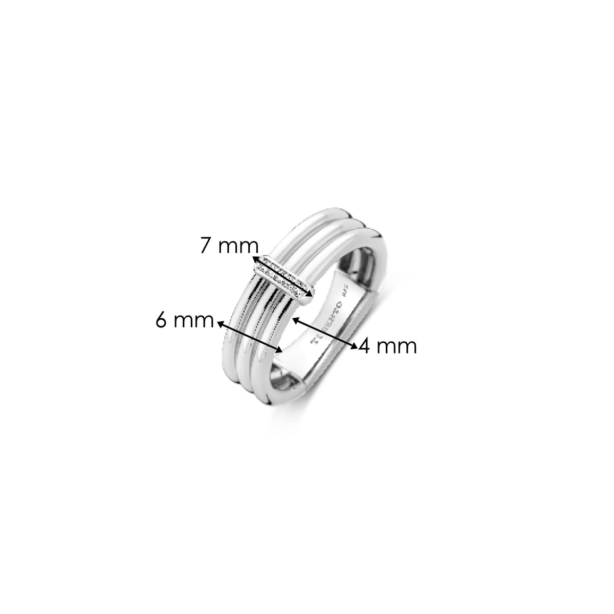 Ti Sento Milano Bague empilable Cercles 12344ZI