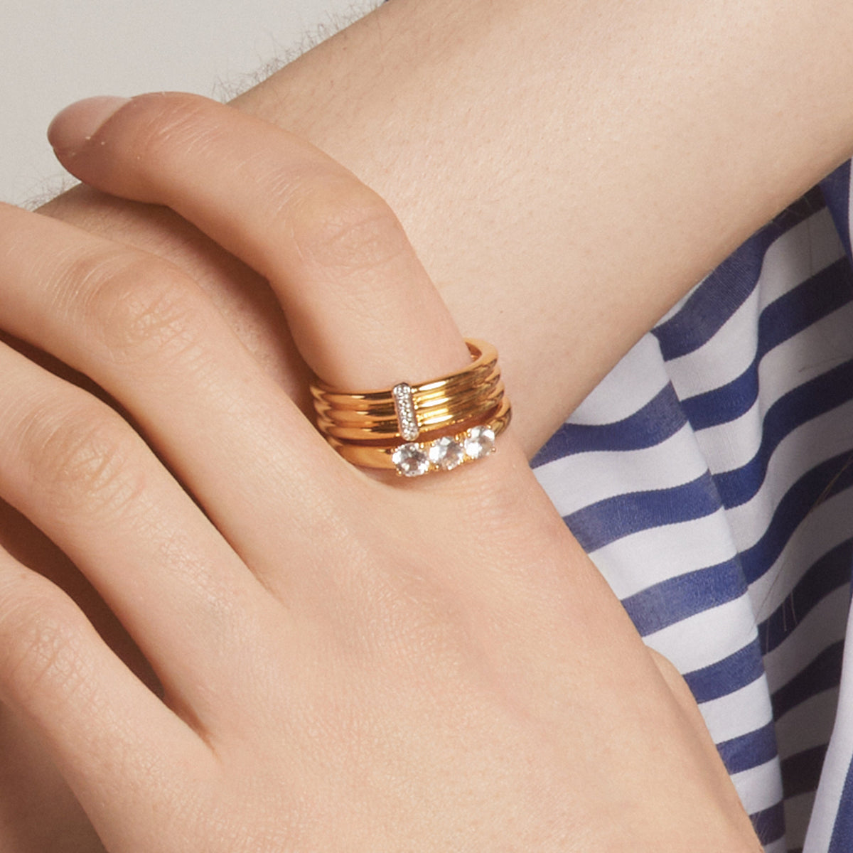 Ti Sento Milano Bague empilable Cercles 12344ZY