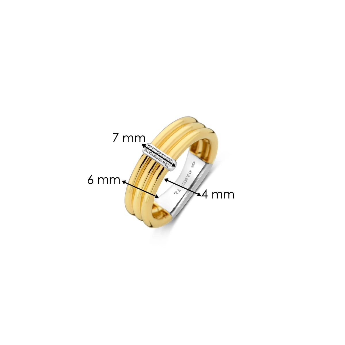 Ti Sento Milano Bague empilable Cercles 12344ZY