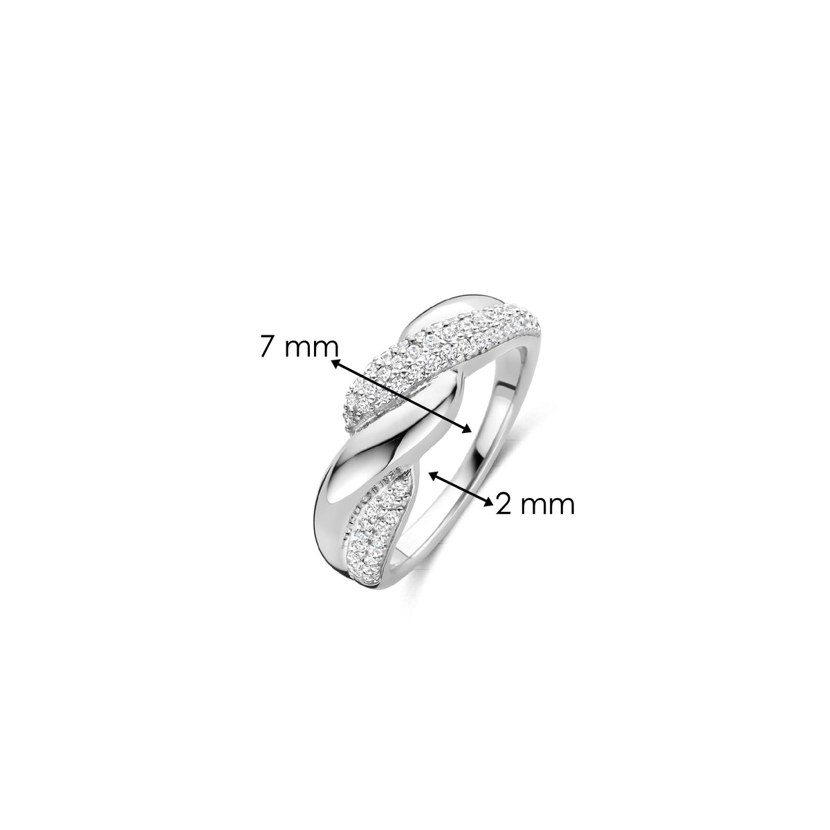 Ti Sento Milano Bague Cercles 12370ZI