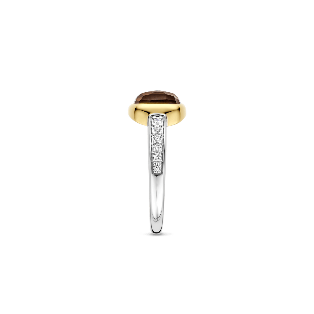 Ti Sento Milano Bague Coussin et rectangle 12398SQ
