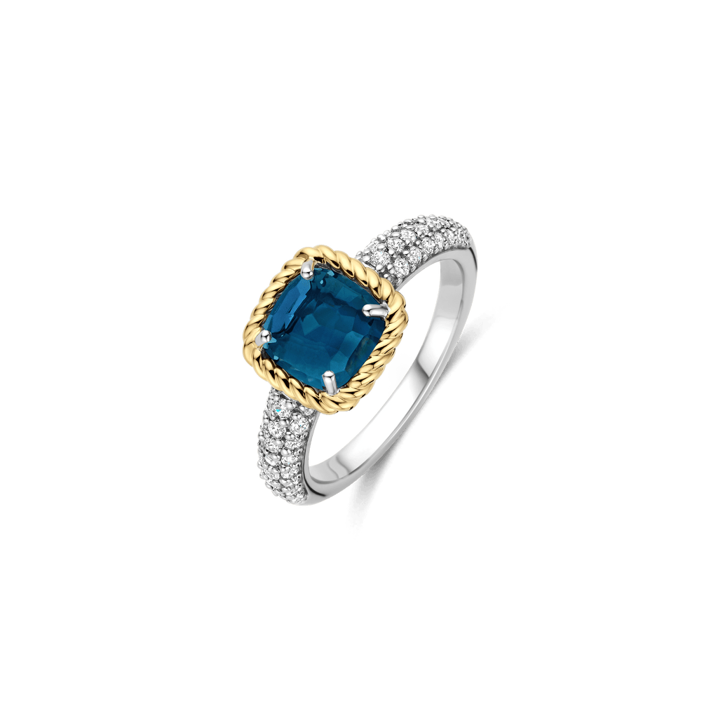 Ti Sento Milano Bague Coussin et rectangle 12399DB