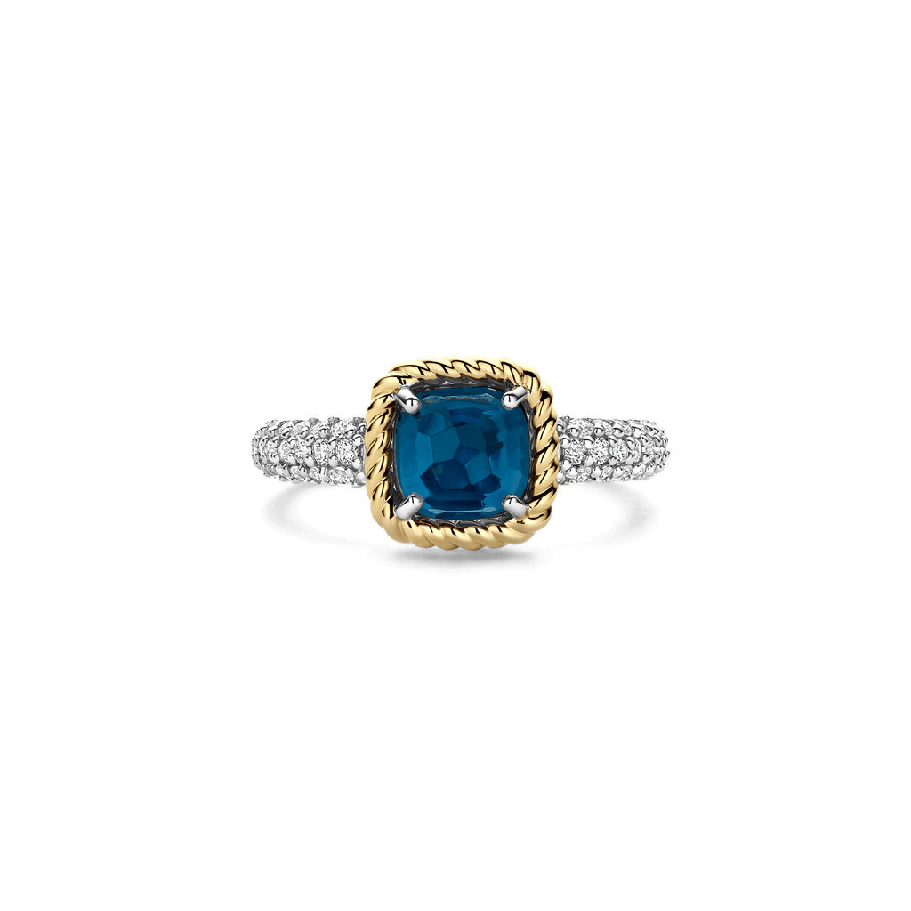 Ti Sento Milano Bague Coussin et rectangle 12399DB