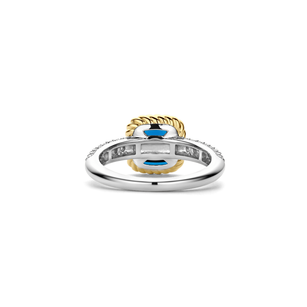 Ti Sento Milano Bague Coussin et rectangle 12399DB