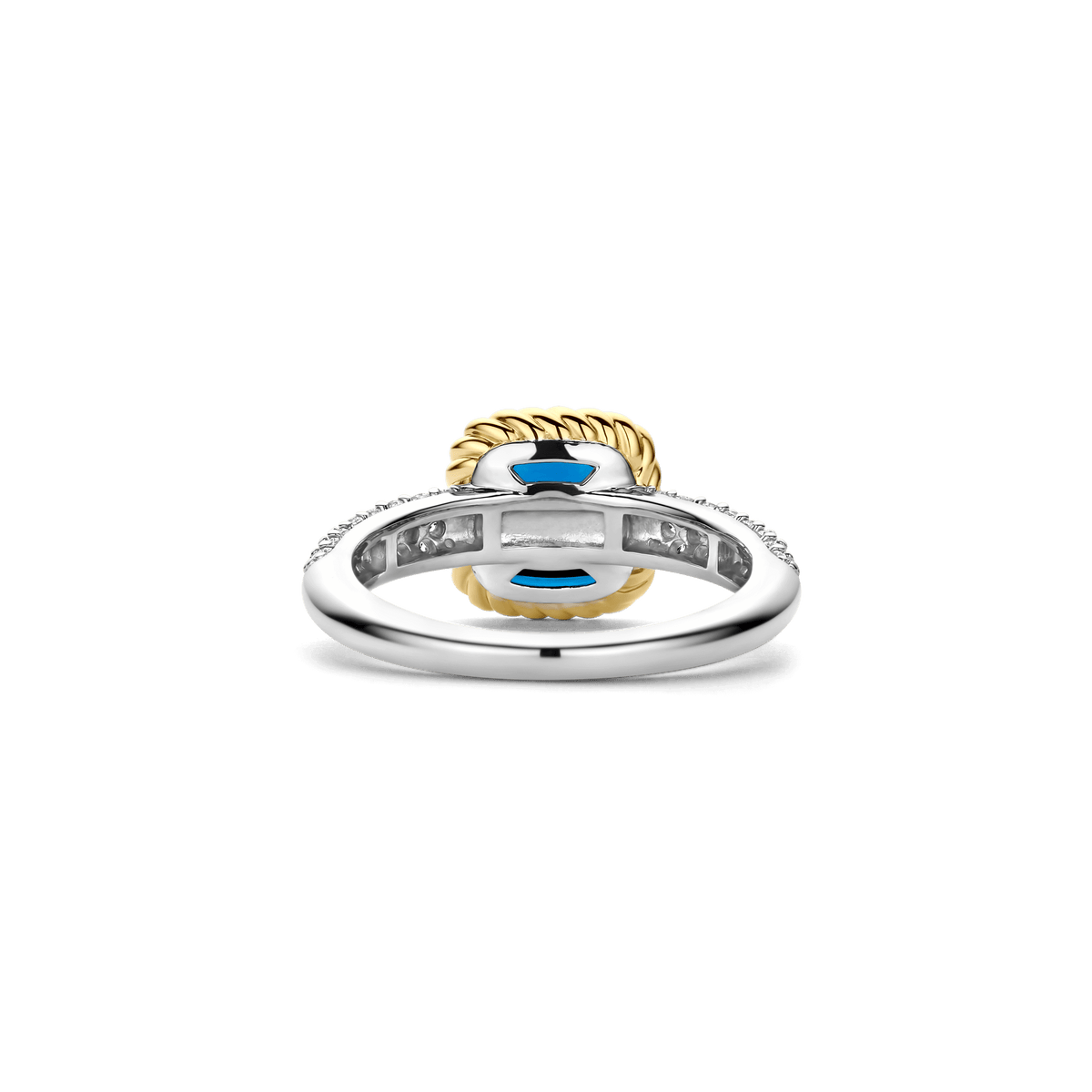 Ti Sento Milano Bague Coussin et rectangle 12399DB