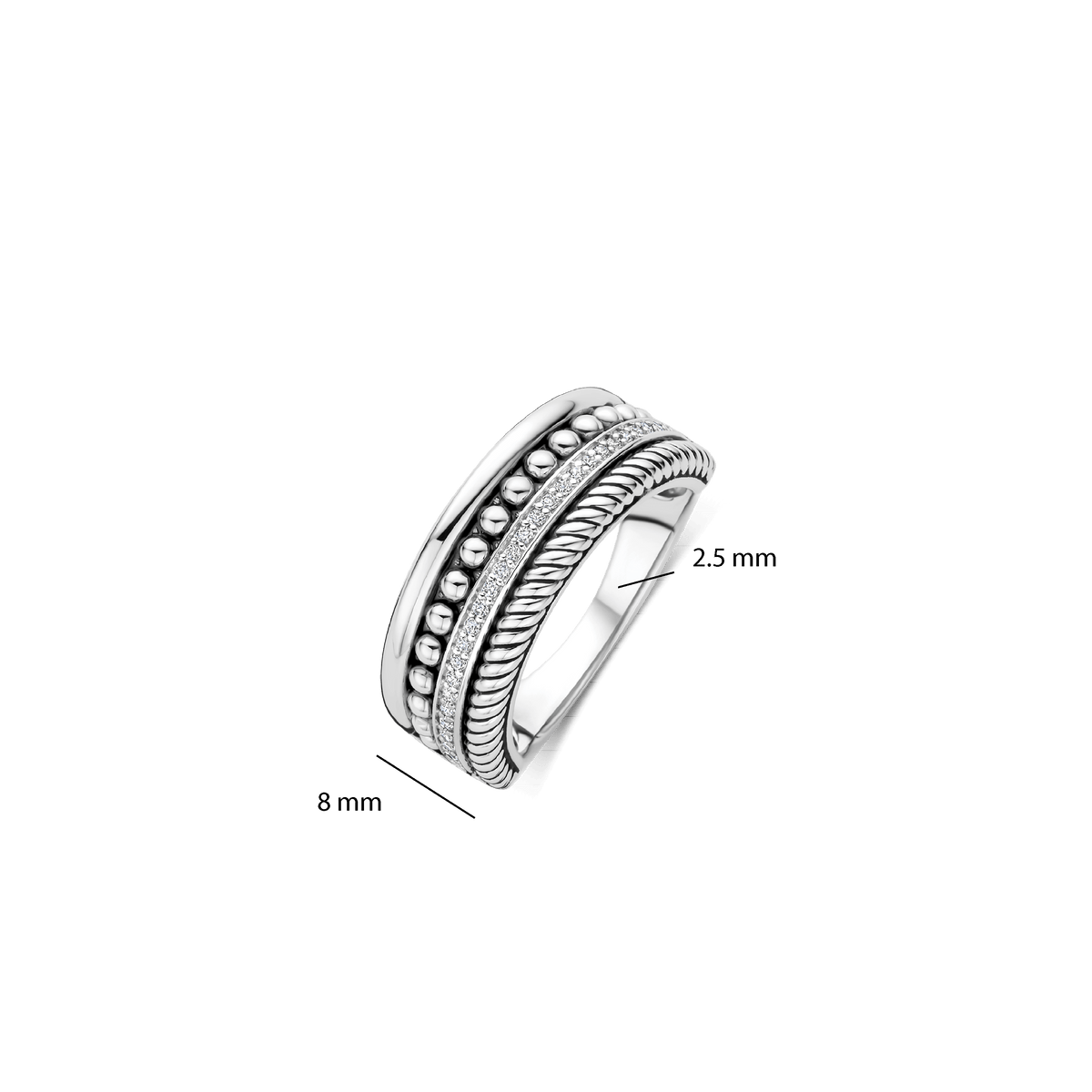Ti Sento Milano Bague Structures 12418ZI