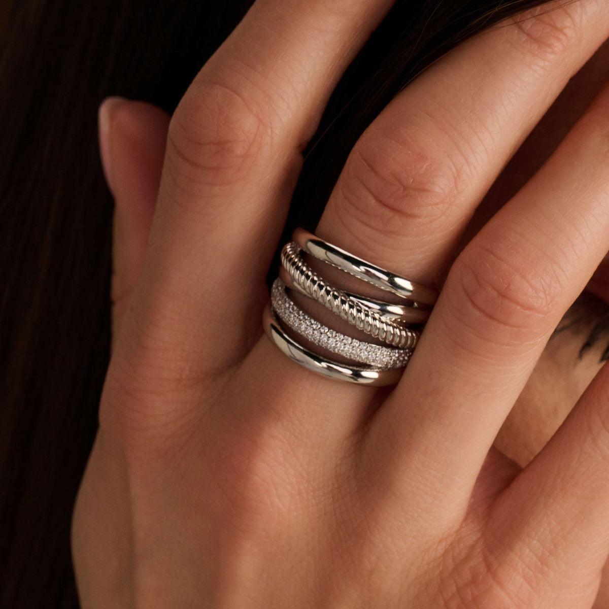 Ti Sento Milano Bague Structures 12421ZI