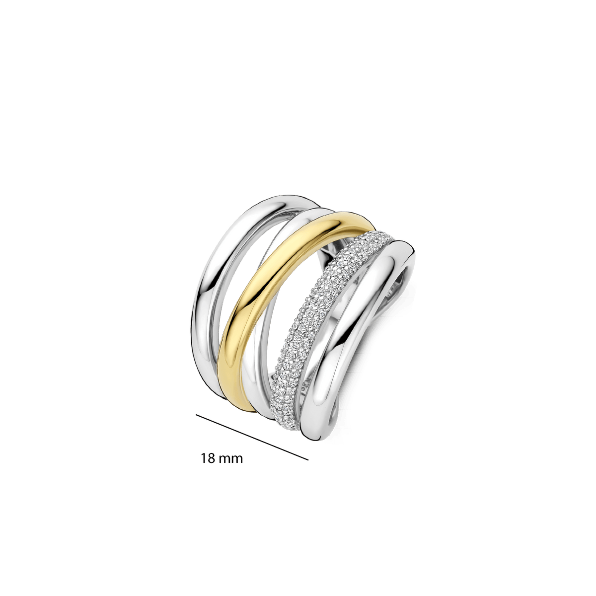 Ti Sento Milano Bague Structures 12421ZY