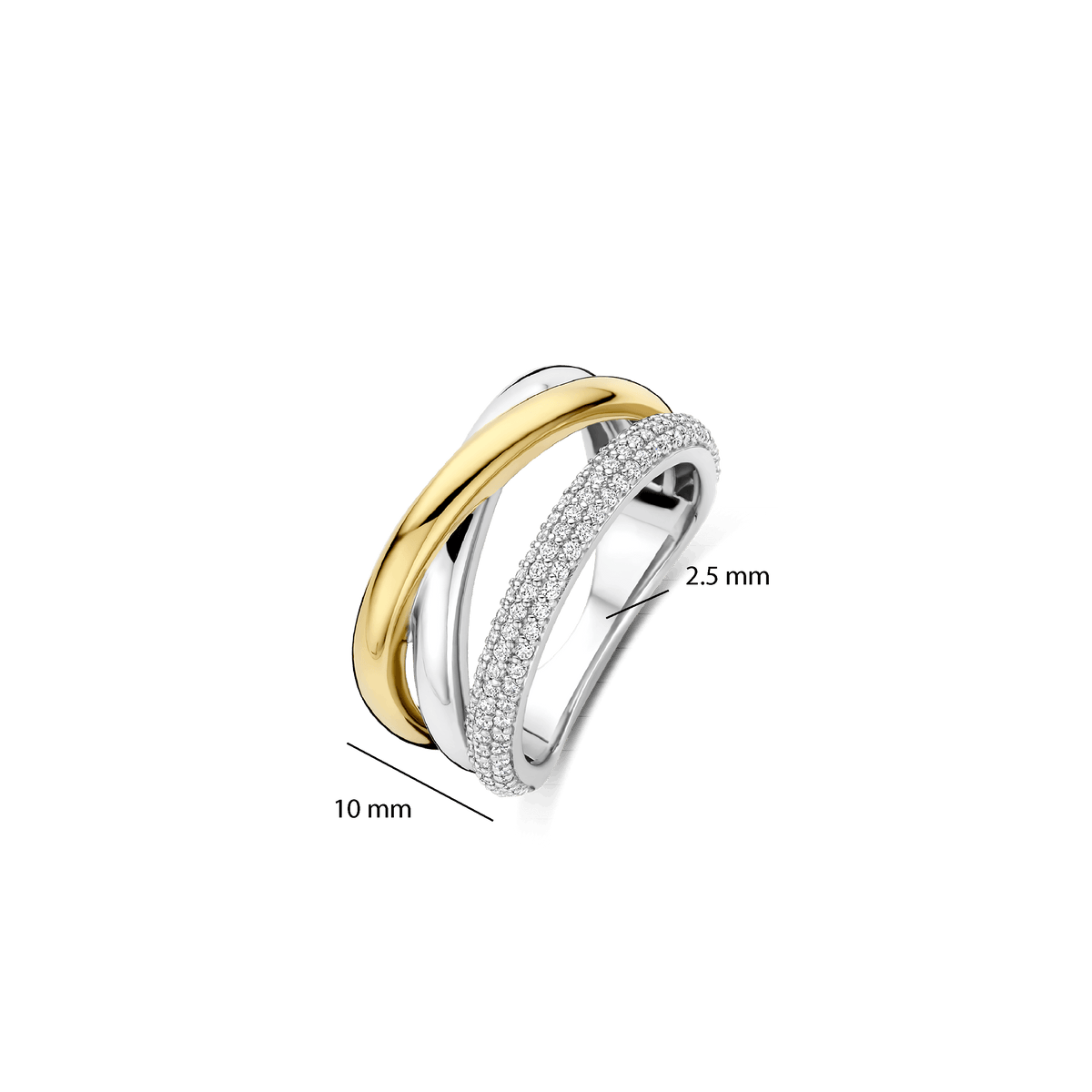 Ti Sento Milano Bague Structures 12422ZY