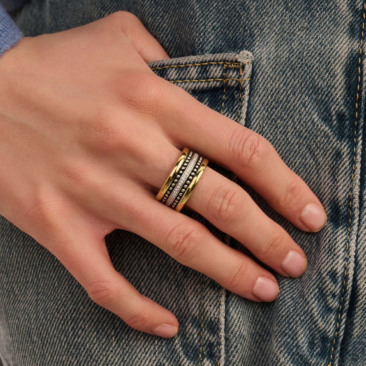 Ti Sento Milano Bague Structures 12423ZY