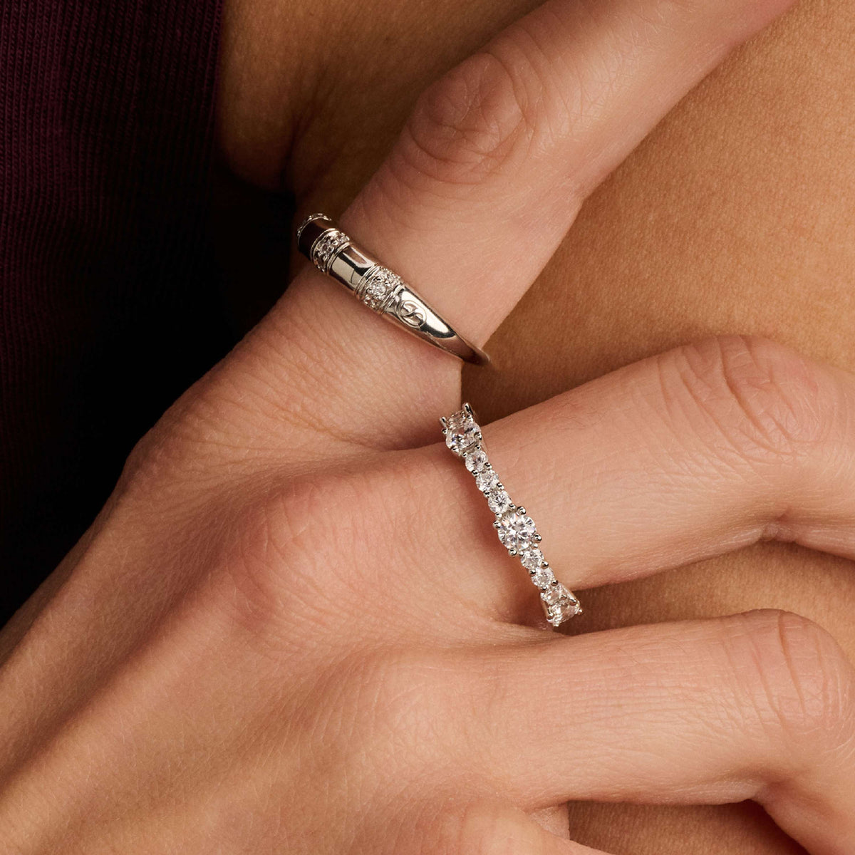 Ti Sento Milano Bague empilable Classics 12429ZI
