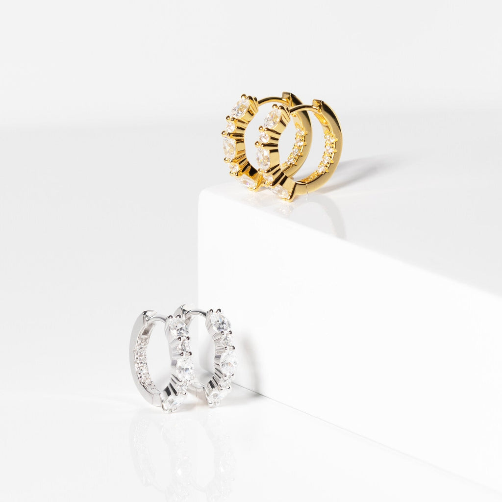 Sif Jakobs Boucles d'oreilles Ellera Ovale SJ-E2413-CZ-YG