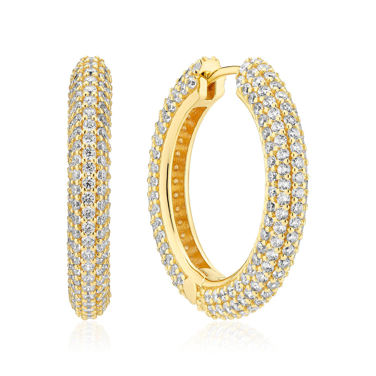 Sif Jakobs Boucles d'oreilles Carrara SJ-E2475-CZ-YG