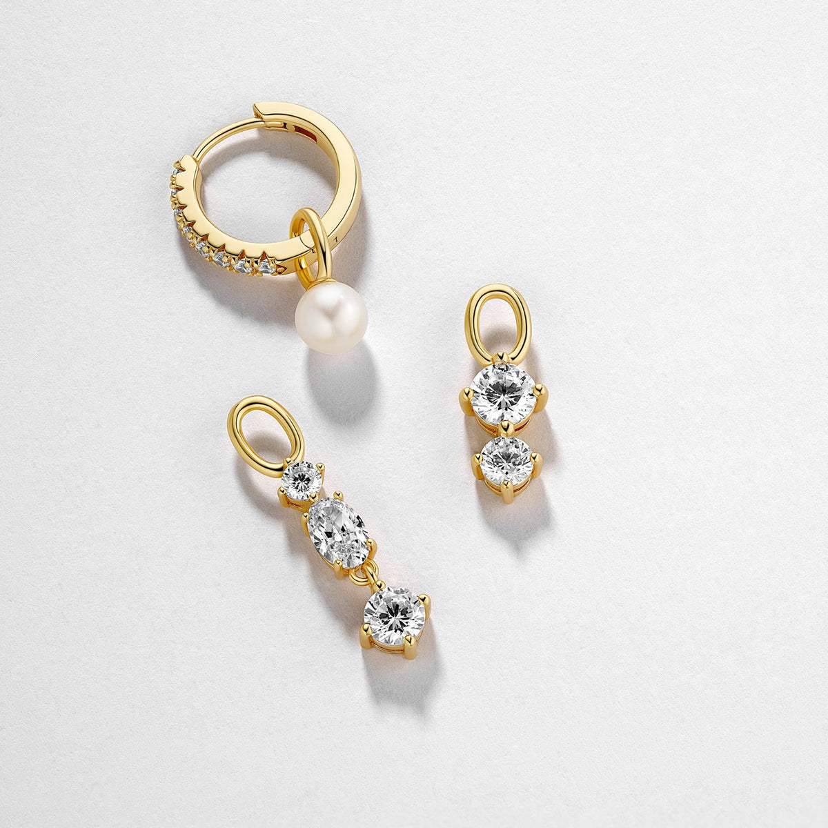 Sif Jakobs Charm pour créoles Pendolo Tre SJ-CH2374-CZ-YG