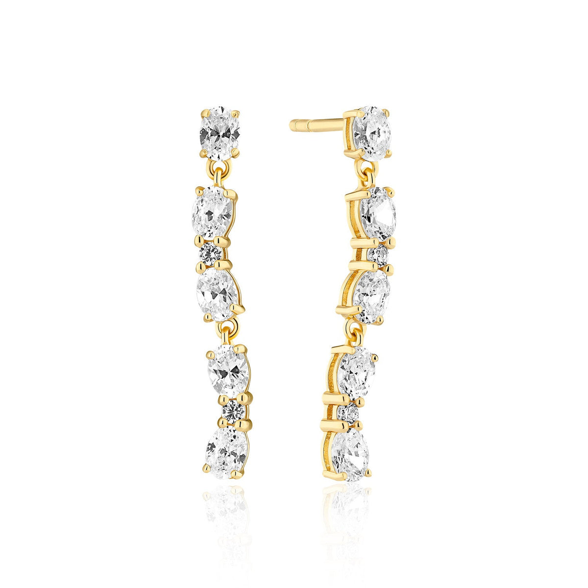 Sif Jakobs Boucles d'oreilles Ellera Ovale SJ-E2417-CZ-YG