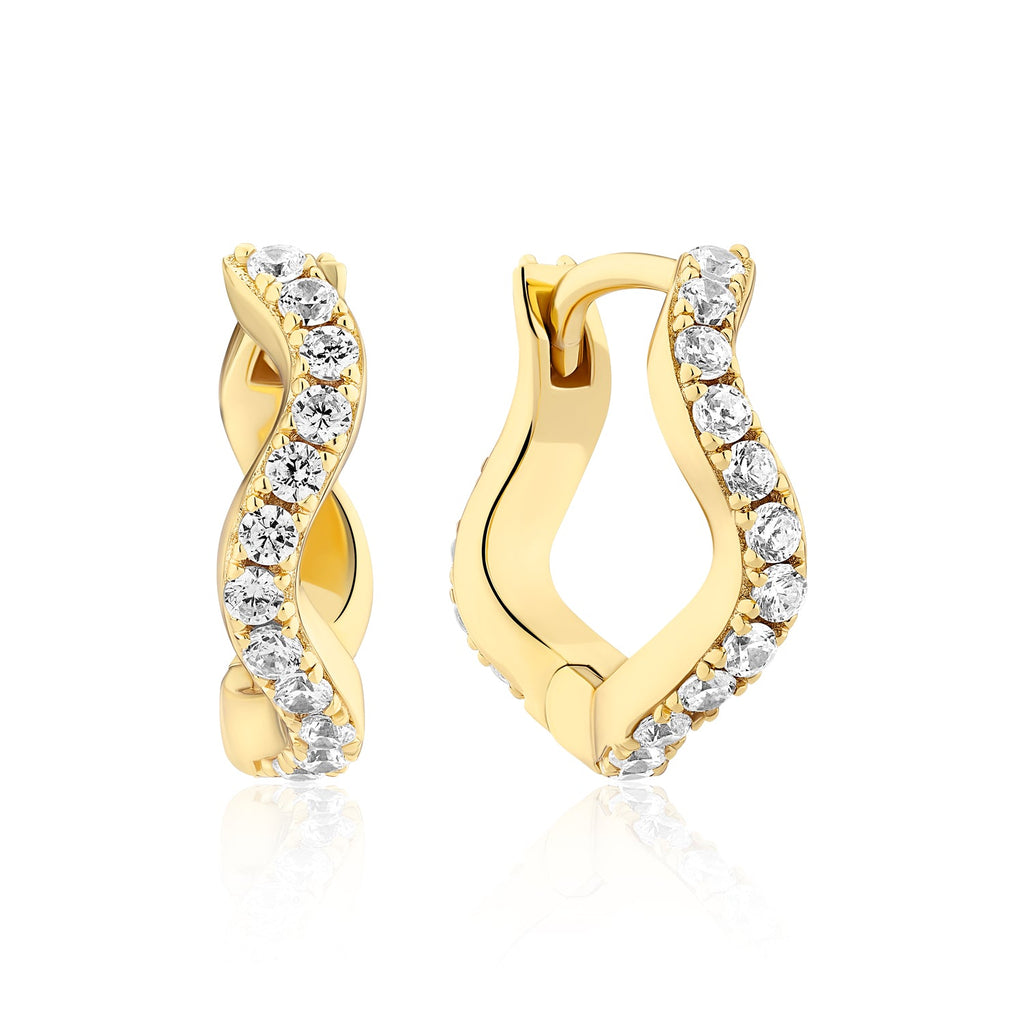 Sif Jakobs Boucles d'oreilles Ellera Waves SJ-E3859-CZ-YG