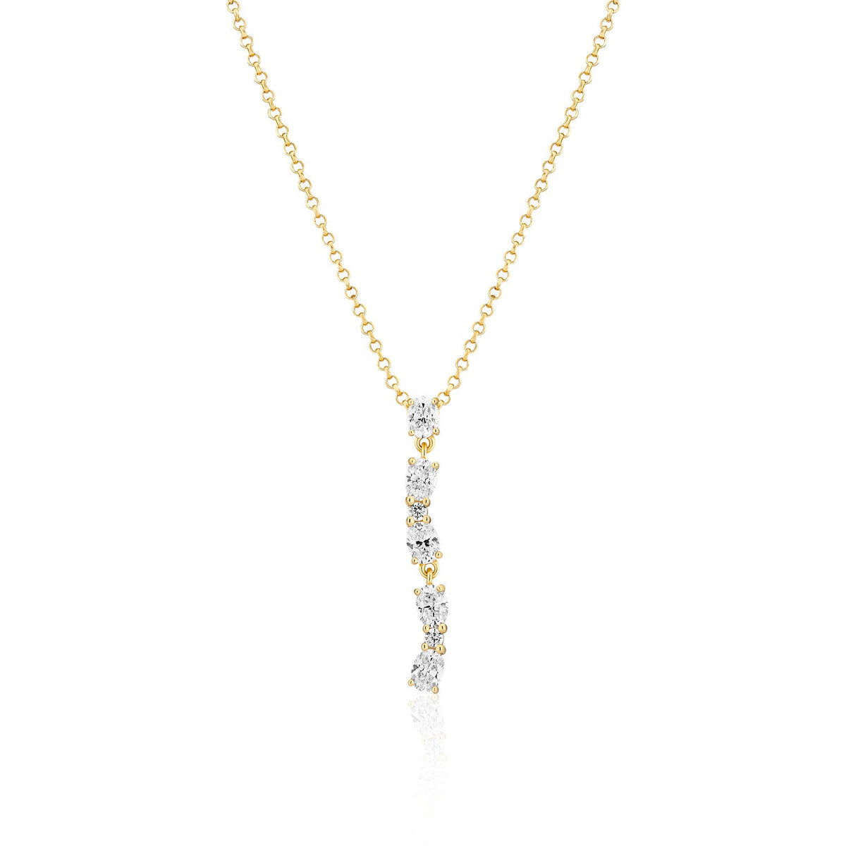 Sif Jakobs Collier Ellera Ovale SJ-N2421-CZ-YG