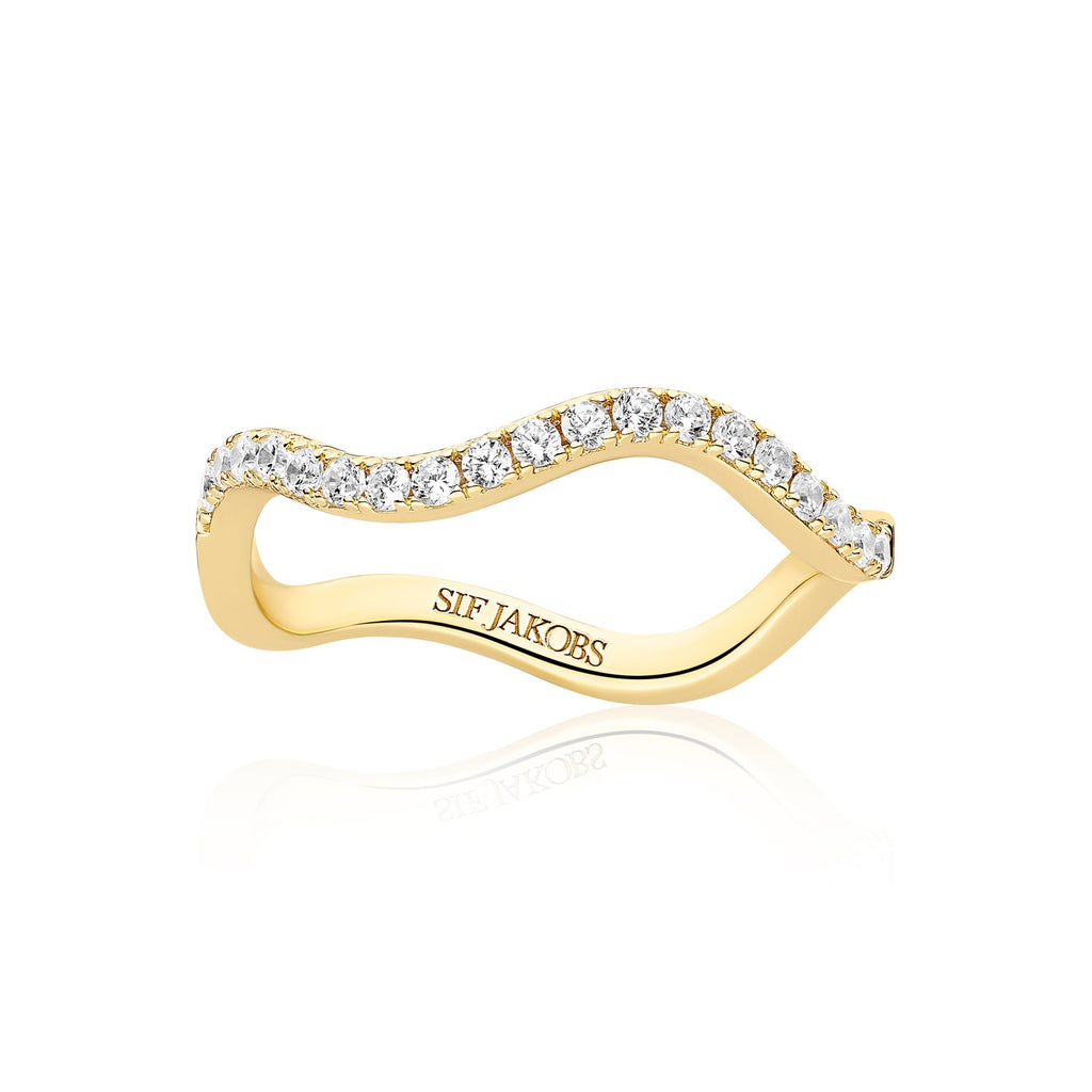 Sif Jakobs Bague Ellera Waves SJ-R3869-CZ-YG