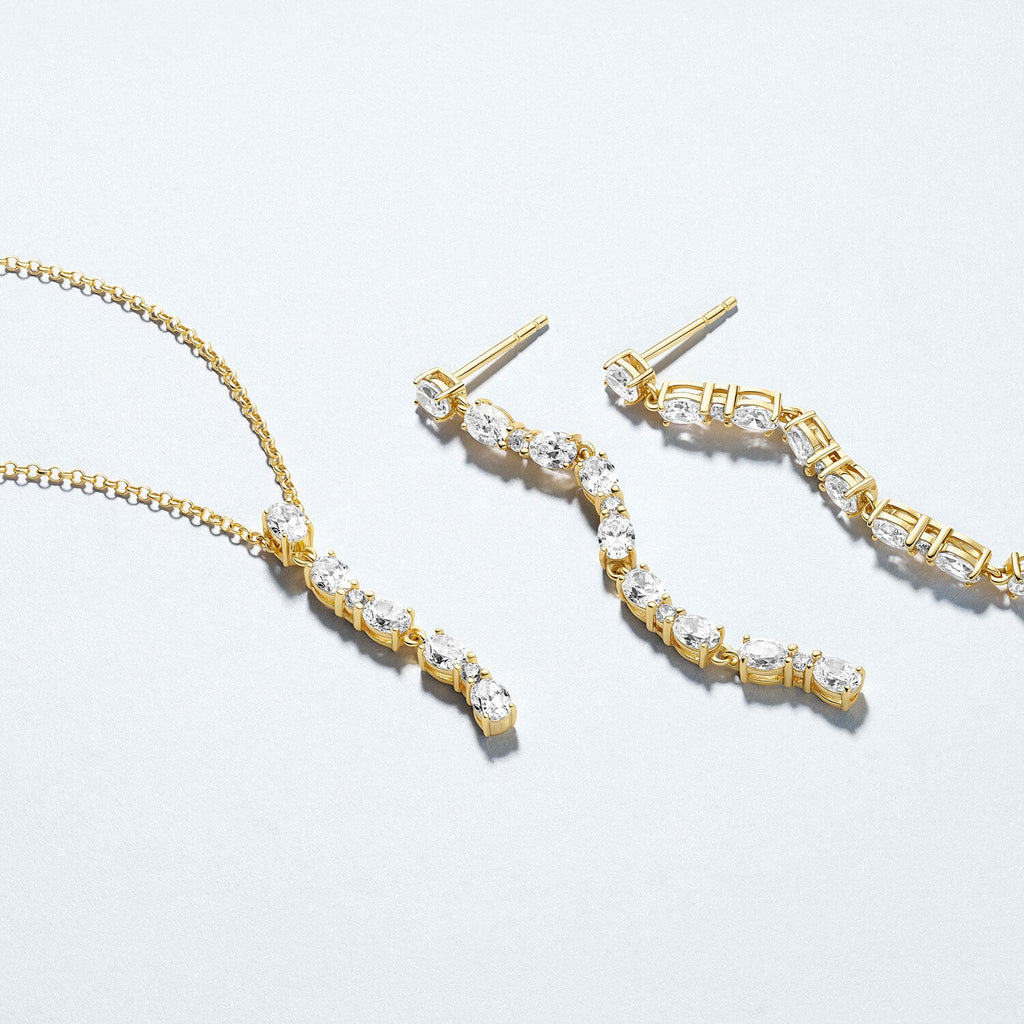Sif Jakobs Collier Ellera Ovale SJ-N2421-CZ-YG
