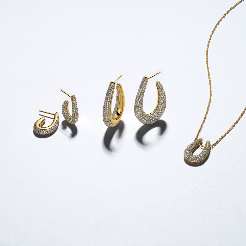 Sif Jakobs Boucles d'oreilles Goccia SJ-E2486-CZ-YG
