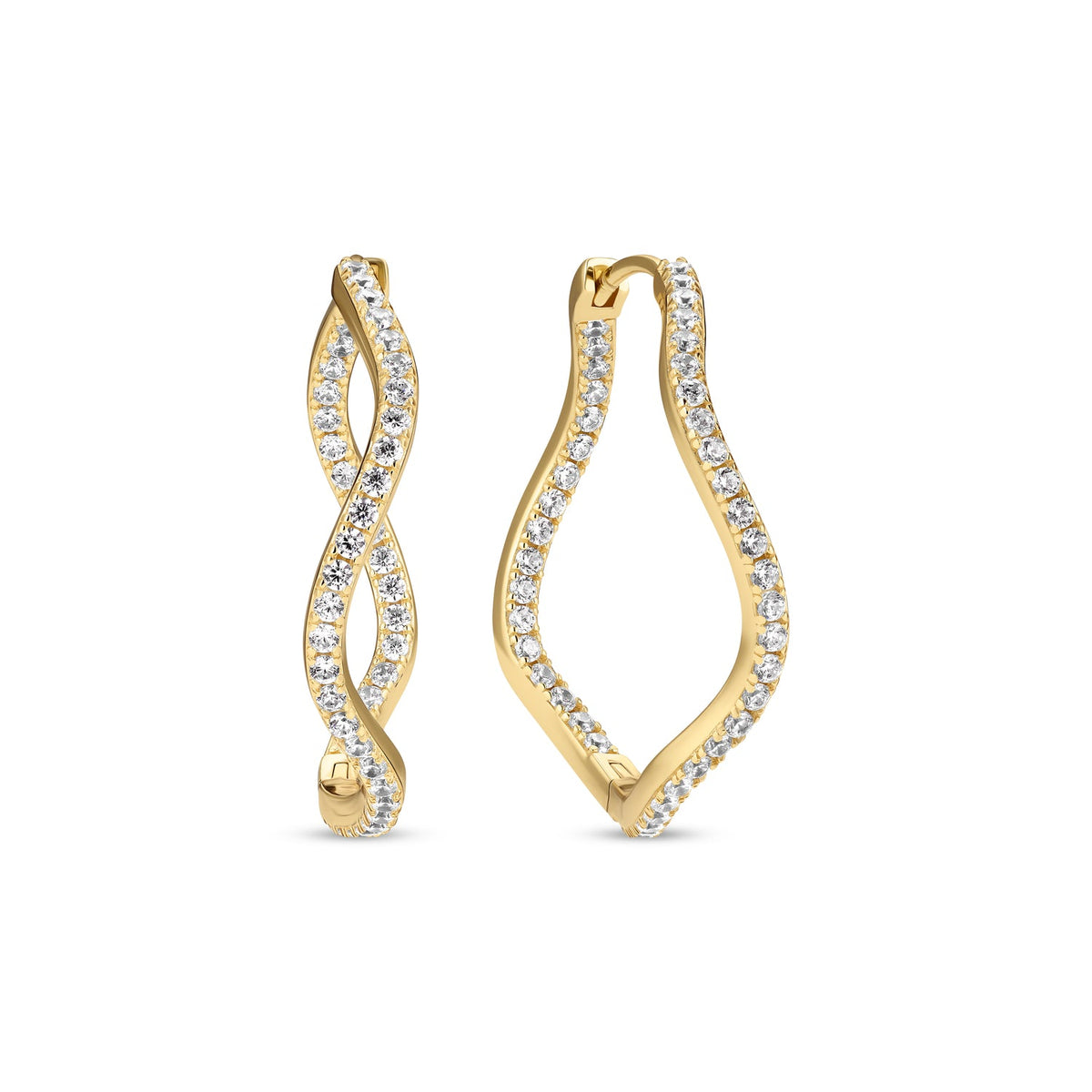 Sif Jakobs Boucles d'oreilles Ellera Waves SJ-E3879-CZ-YG