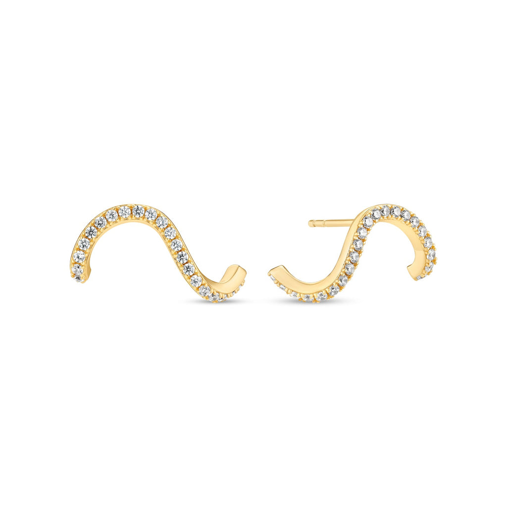 Sif Jakobs Boucles d'oreilles Ellera Waves SJ-E3890-CZ-YG