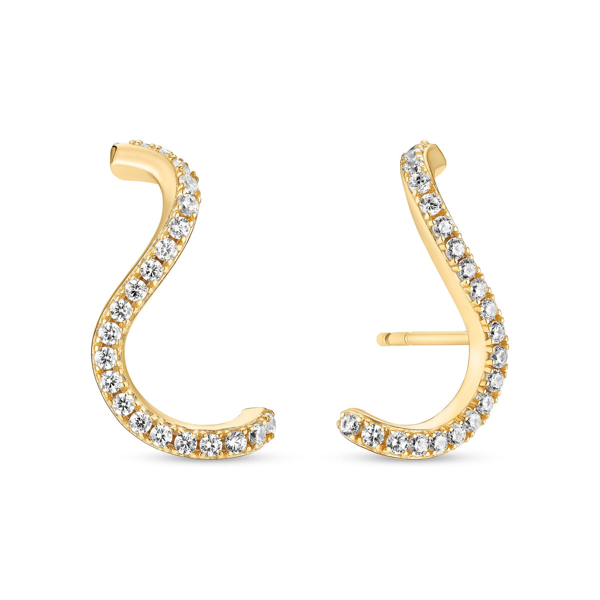 Sif Jakobs Boucles d'oreilles Ellera Waves SJ-E3890-CZ-YG