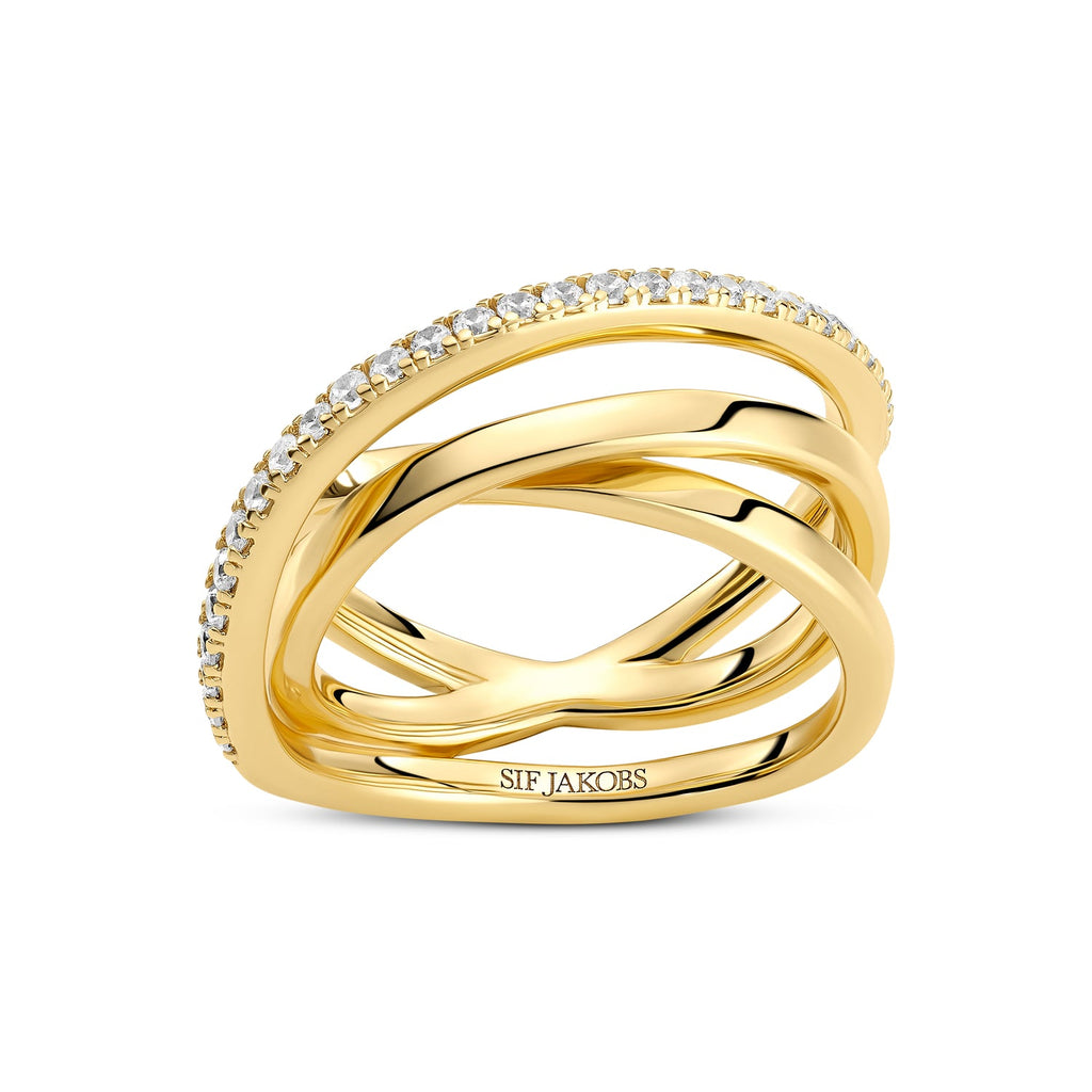 Sif Jakobs Bague Spirale SJ-R2590-CZ-YG